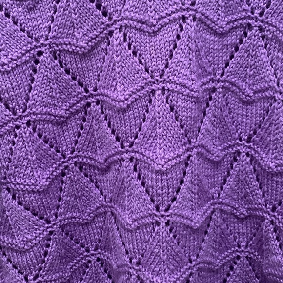 Purple knitted sweater L - Picture 2 of 5